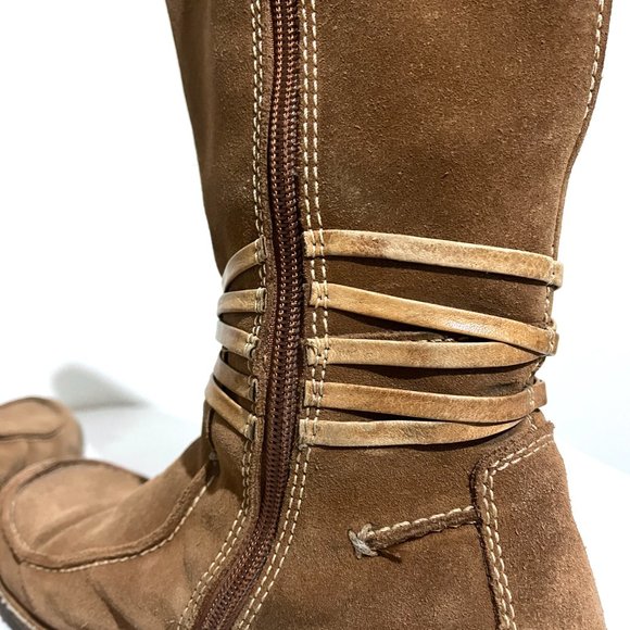 Timberland Ankle Strap Moc Zip Up Tall Boot - Picture 11 of 16